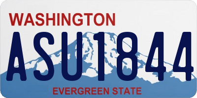 WA license plate ASU1844