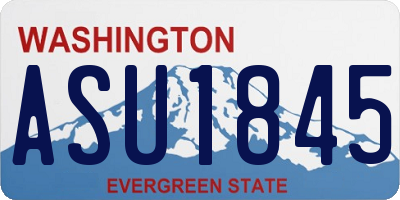 WA license plate ASU1845