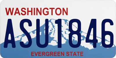 WA license plate ASU1846