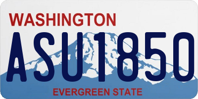 WA license plate ASU1850