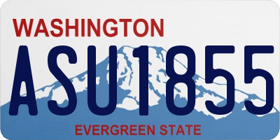 WA license plate ASU1855