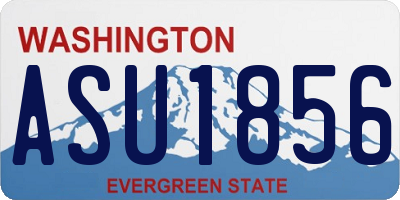 WA license plate ASU1856