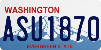 WA license plate ASU1870