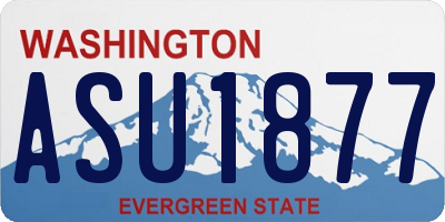 WA license plate ASU1877