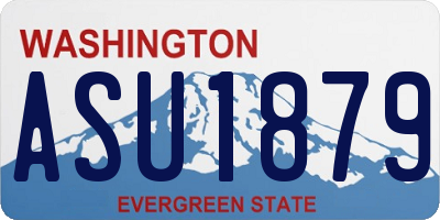 WA license plate ASU1879