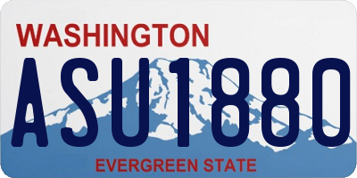 WA license plate ASU1880