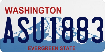 WA license plate ASU1883