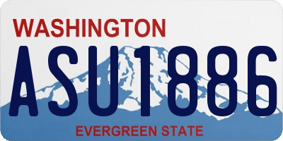 WA license plate ASU1886