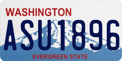 WA license plate ASU1896
