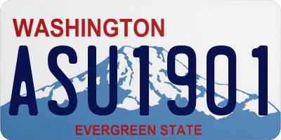 WA license plate ASU1901