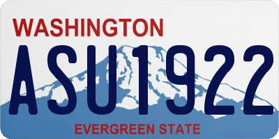 WA license plate ASU1922