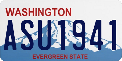 WA license plate ASU1941