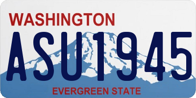 WA license plate ASU1945