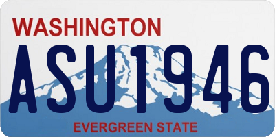 WA license plate ASU1946