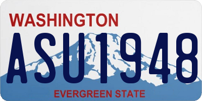 WA license plate ASU1948
