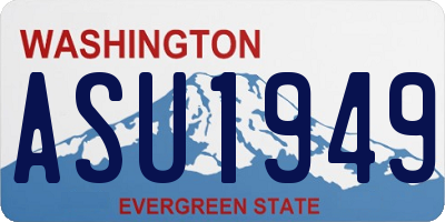 WA license plate ASU1949