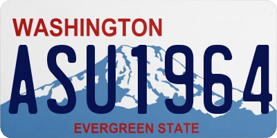 WA license plate ASU1964
