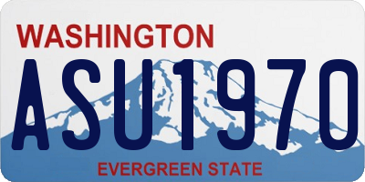 WA license plate ASU1970