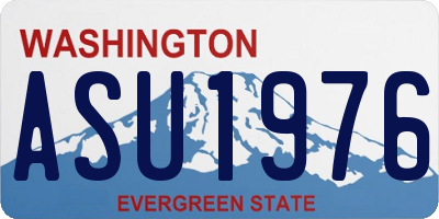 WA license plate ASU1976
