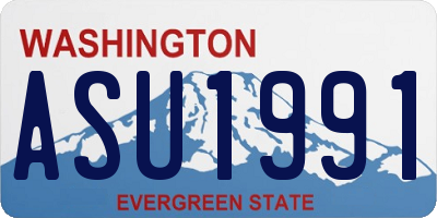 WA license plate ASU1991