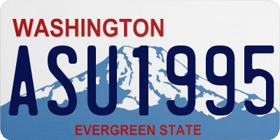 WA license plate ASU1995