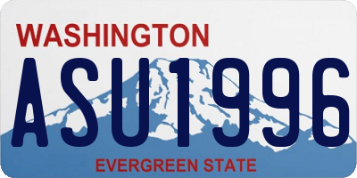 WA license plate ASU1996