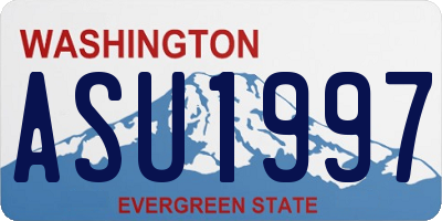 WA license plate ASU1997