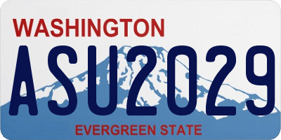 WA license plate ASU2029