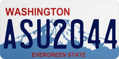 WA license plate ASU2044