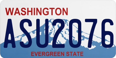 WA license plate ASU2076