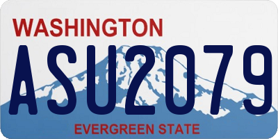 WA license plate ASU2079