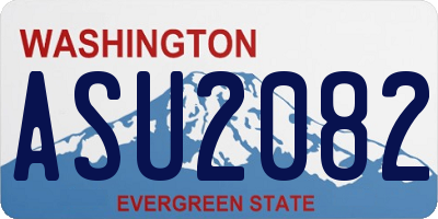 WA license plate ASU2082