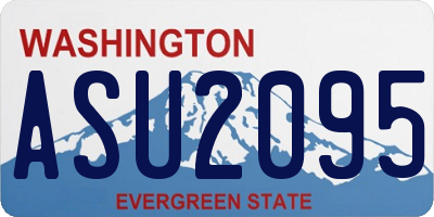 WA license plate ASU2095
