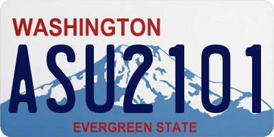 WA license plate ASU2101