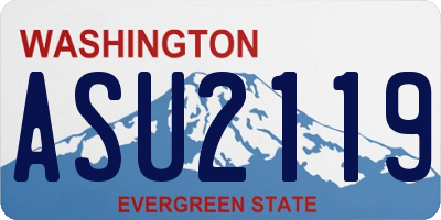 WA license plate ASU2119
