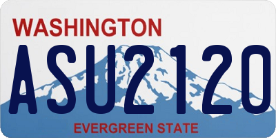 WA license plate ASU2120