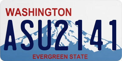 WA license plate ASU2141