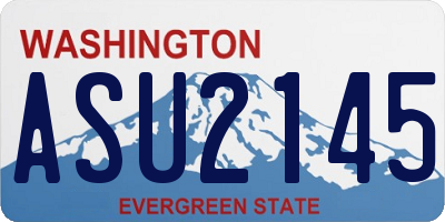 WA license plate ASU2145