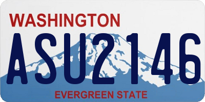 WA license plate ASU2146