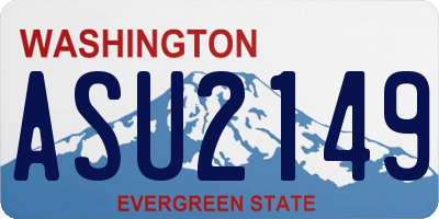 WA license plate ASU2149