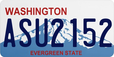 WA license plate ASU2152