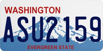 WA license plate ASU2159