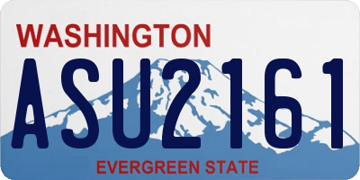 WA license plate ASU2161