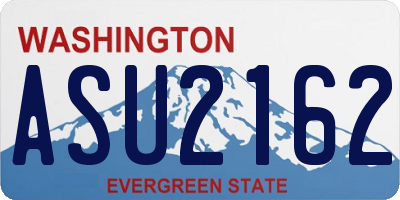 WA license plate ASU2162
