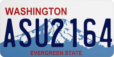 WA license plate ASU2164