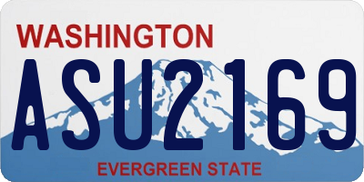 WA license plate ASU2169