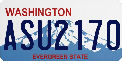 WA license plate ASU2170