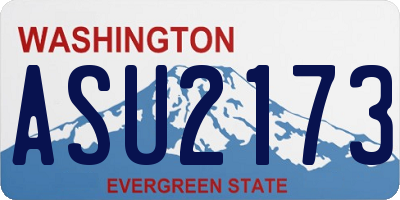 WA license plate ASU2173