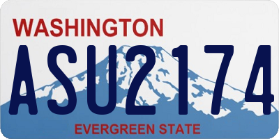 WA license plate ASU2174