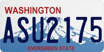 WA license plate ASU2175